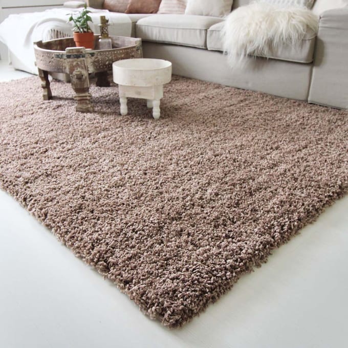 Hoogpolig vloerkleed - Shaggy Royal mokka 120x170