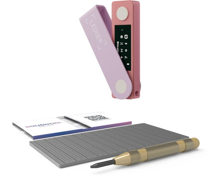 Ledger Nano X Pastel Pink + SOLIDHODL