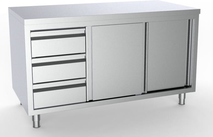 700 WERKTAFEL SCHUIFDEUREN LADEN LINKS | 7333.0248