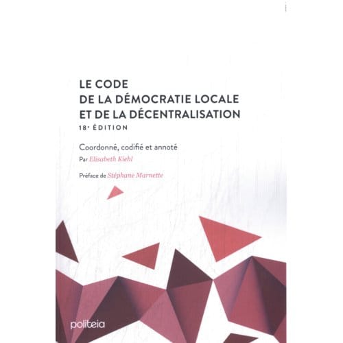 Le Code De La Démocratie Locale Et De La Décentralisation