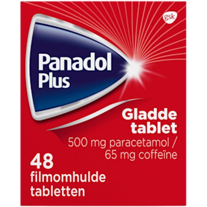 Panadol Plus Gladde Tablet 500mg - 1 x 48 tabletten
