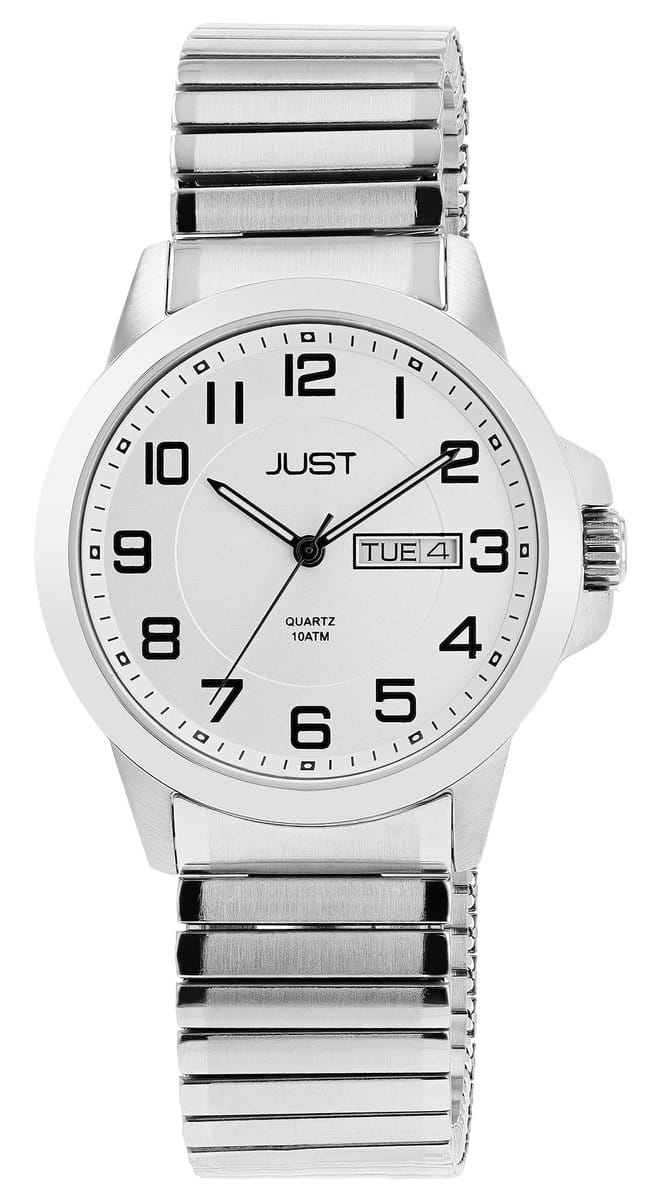 JUST herenhorloge Edelstahl Lien, datumaanduiding