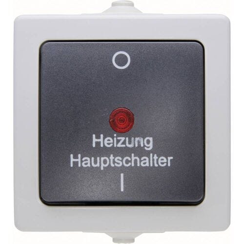 Kopp 565356002 Nautic Verwarmingsnoodschakelaar spatwaterdicht Grijs 1 stuk(s)
