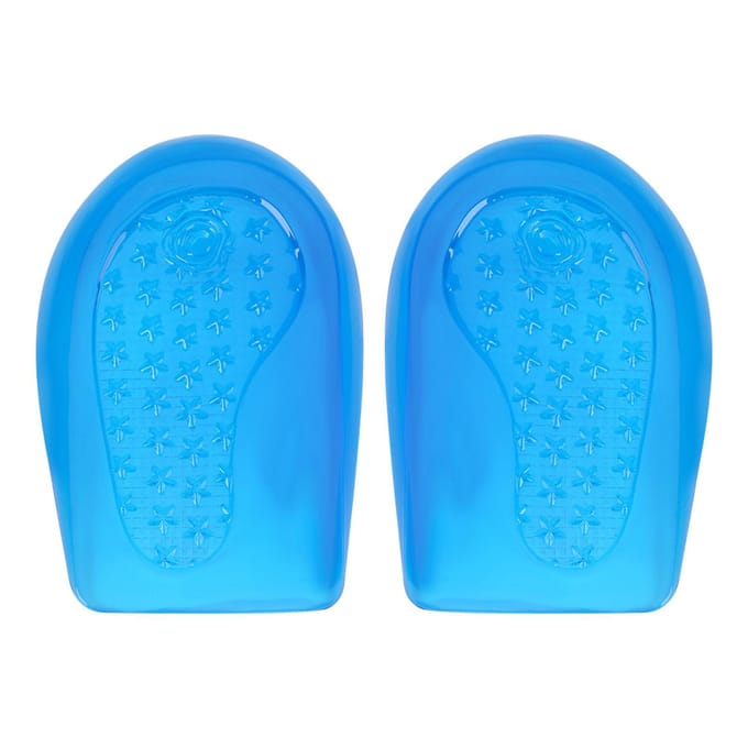 Siliconen Gel Inlegzolen Voetsteun Schoenen Inlegzolen Hielcup (L) blue