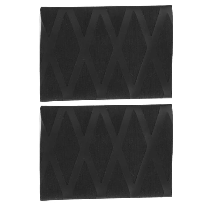 2 STUKS Tennisracket Grip Tape Warmtekrimpende Polyolefine Racket Overgrip voor Horizontaal Racket black