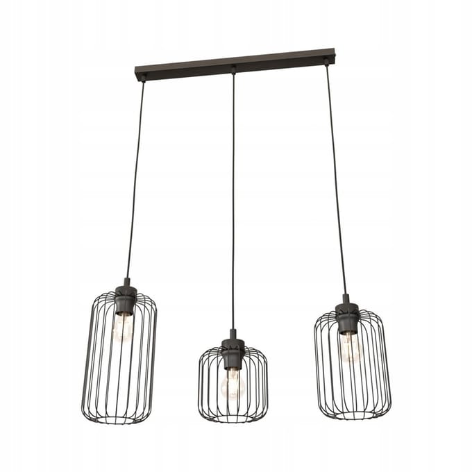 Emibig VANDER 3 BL Hanglamp Zwart Metaal E27 15W Max