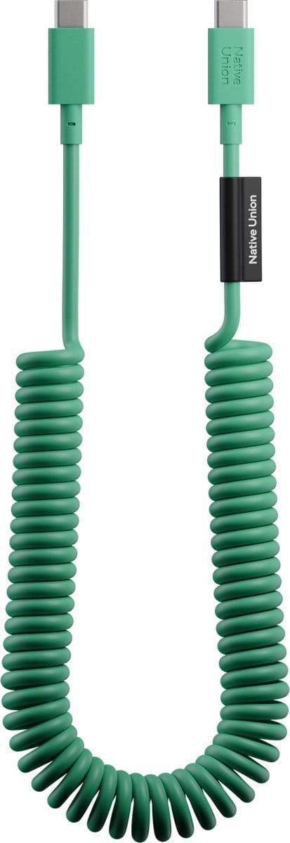Native Union Pop Cable - Pine - USB-C naar USB-C - 2.4M - 60W