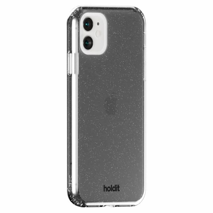 Holdit Glitter Case geschikt voor Apple iPhone 11 / Xr - Zwart