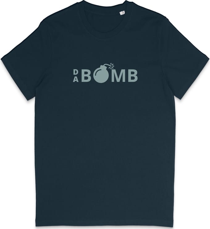 Grappig T Shirt Heren - Ik Ben De Bom - Blauw - S