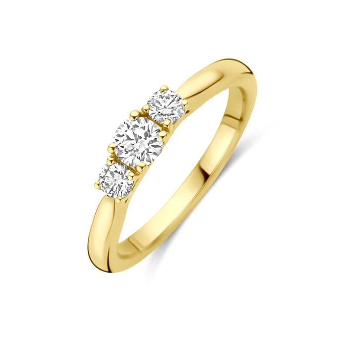 14K Geelgouden Ring Lab Grown Diamant 0.45ct G VS – 4034957