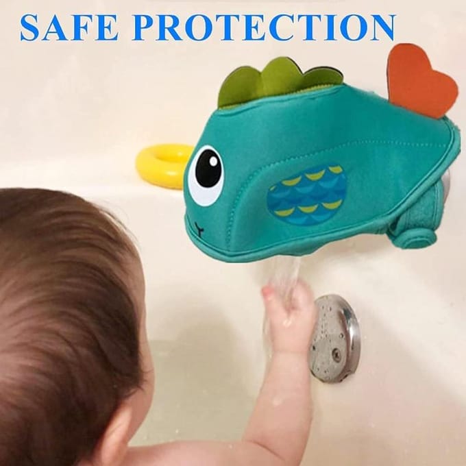 Baby Badkraan Tuit Beschermhoes Waterkraan Mond Beschermhoes Baby Veiligheid Beschermer Badkraan Productrand Hoekbeschermers kinderzorg yellow