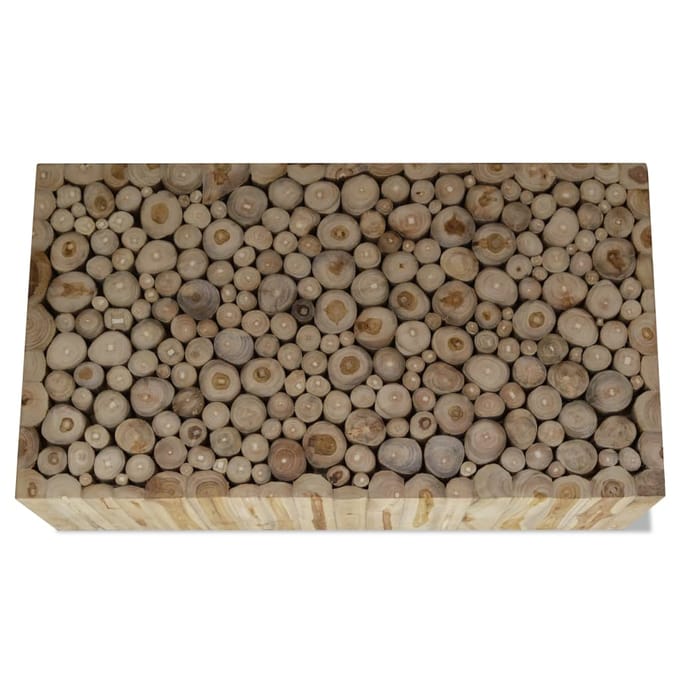 vidaXL - Salontafel - 90x50x30 - cm - echt - teakhout
