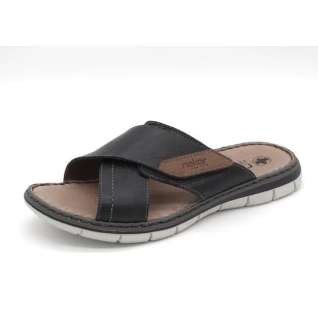 Rieker Heren Slipper - 25151-14 Blauw - Maat 44