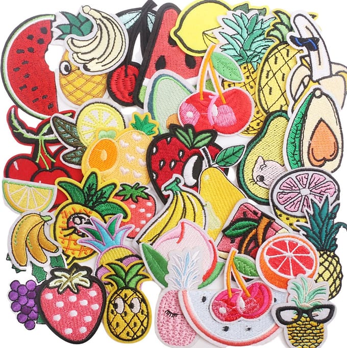 Fruit Combinatie Series -37 delige set -stof & strijk applicatie