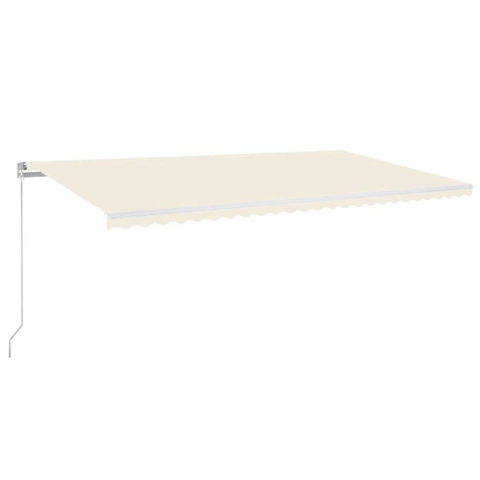 vidaXL - Uitschuifbare - luifel - Crèmekleurig - 600 - × - 300 - cm