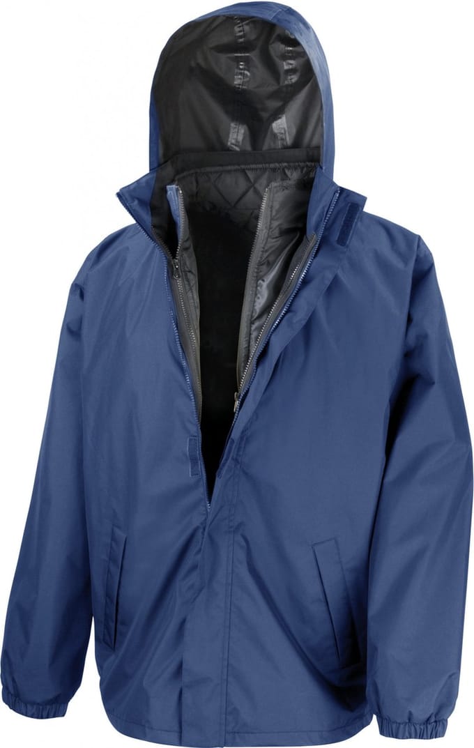 Result 3-in-1 Jacket With Quilted Bodywarmer RT215X - Navy - M