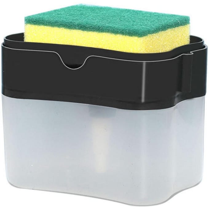Afwasmiddeldispenser van duurzaam plastic, moeitebesparende pers, afwasmiddeldispenser met grote capaciteit