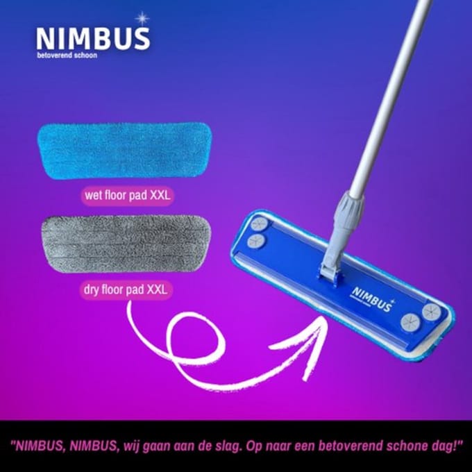 NIMBUS Magic Vloerdoekjes Navulling - 3 x 2 stuks - Voordeelverpakking