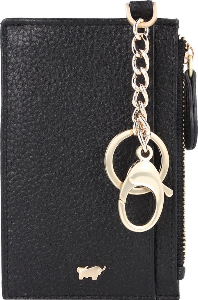 Braun Büffel Leren Sleutelgeval Asti Wallet 4CS Schwarz Zwart
