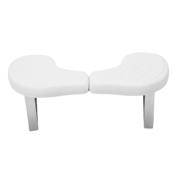 Repose-bras pour ongles avec support de téléphone en cuir PU en forme de U Repose-bras pour manucure Repose-main pour la maison le salon white
