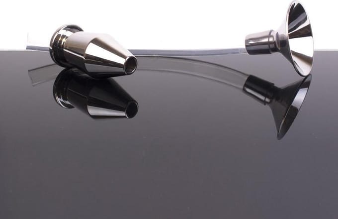 Anale Trechter met holle buttplug RVS - large