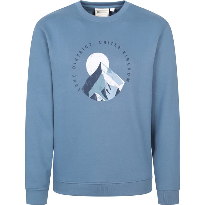 Mountain Warehouse Heren Regionaal District Lake Sweatshirt (Blauw)