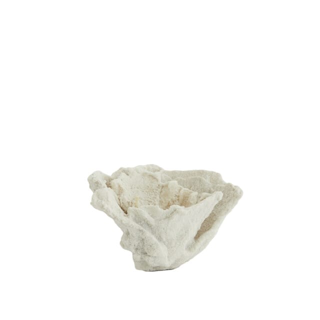 Light & Living - Ornament CORAL - 23x16x13cm - Wit