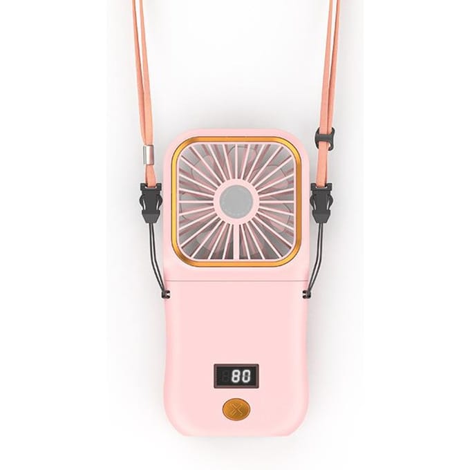 Hangende Nekventilatoren Mini Draagbaar Opvouwbaar USB Opladen Powerbank Draagbare Handheld Desktop Multifunctionele Ventilator