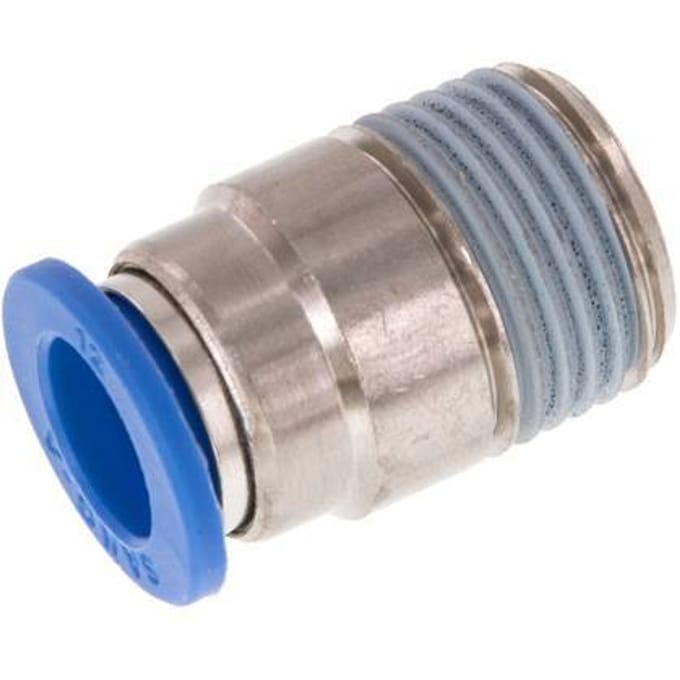 12mm x R1/2'' Messing/PA 66 Insteekfitting Buitendraad Binnenzeskant NBR [2 Stuks]