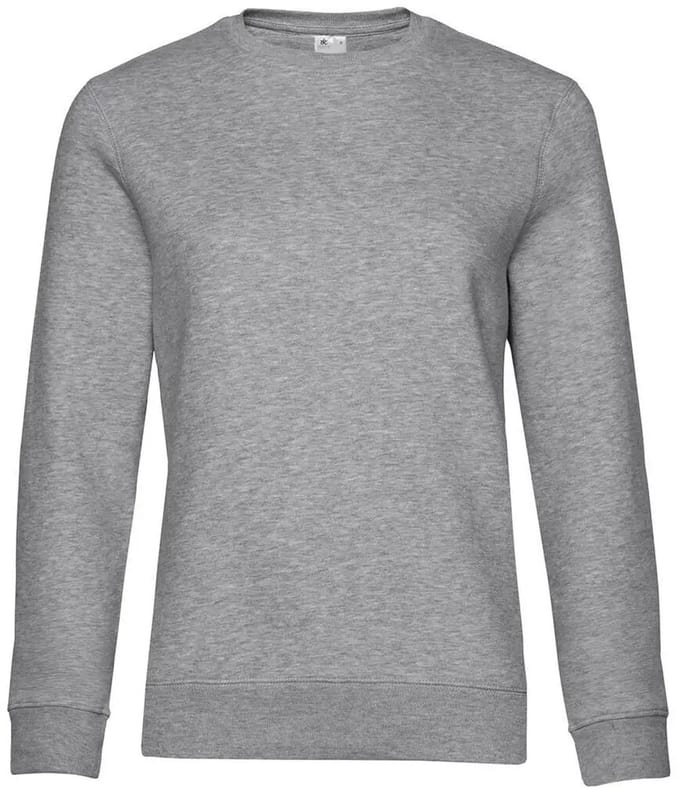 Dames sweatshirt met ronde hals B&C Queen