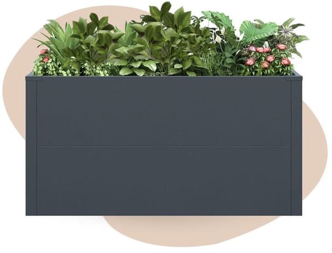IVOL Plantenbak horeca - 100 x 25 x 52 cm - Antraciet