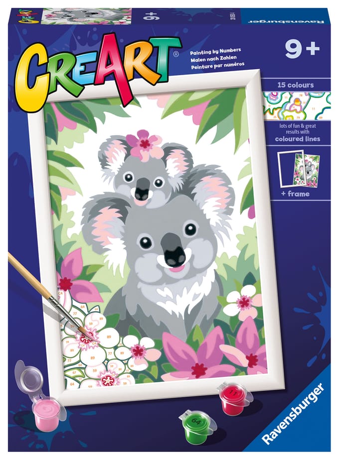 Ravensburger CreArt Koala Cuties - Schilderen op nummer voor kinderen