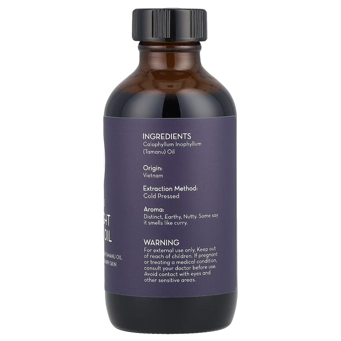 Tamanu Overnight Miracle Oil, 120 ml(4 fl oz) gray