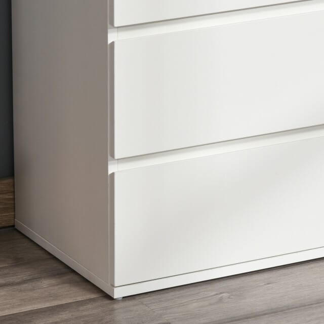 4goodz Moderne Ladenkast met 4 Greeploze Laden 40x60x80 cm - Wit
