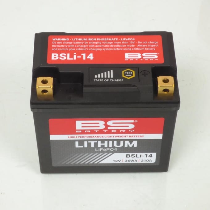 Bs Battery Bsli-14 Honda Africa Twin 1100 Lithiumbatterij Transparant