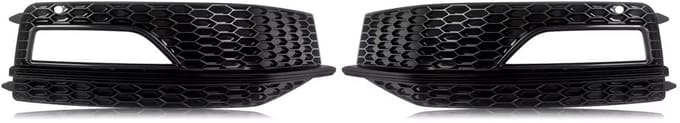 Grille - Voor Audi A4 B5 S-Line/S4 2012-2015 - Auto accessoires - Mistlicht grille caps - Geheel zwart - ABS