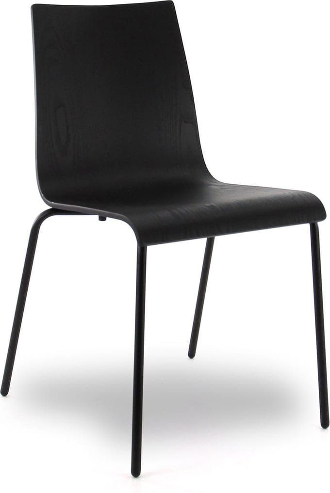 Workliving Eetkamerstoel Houten Design Zwart Eiken Puur
