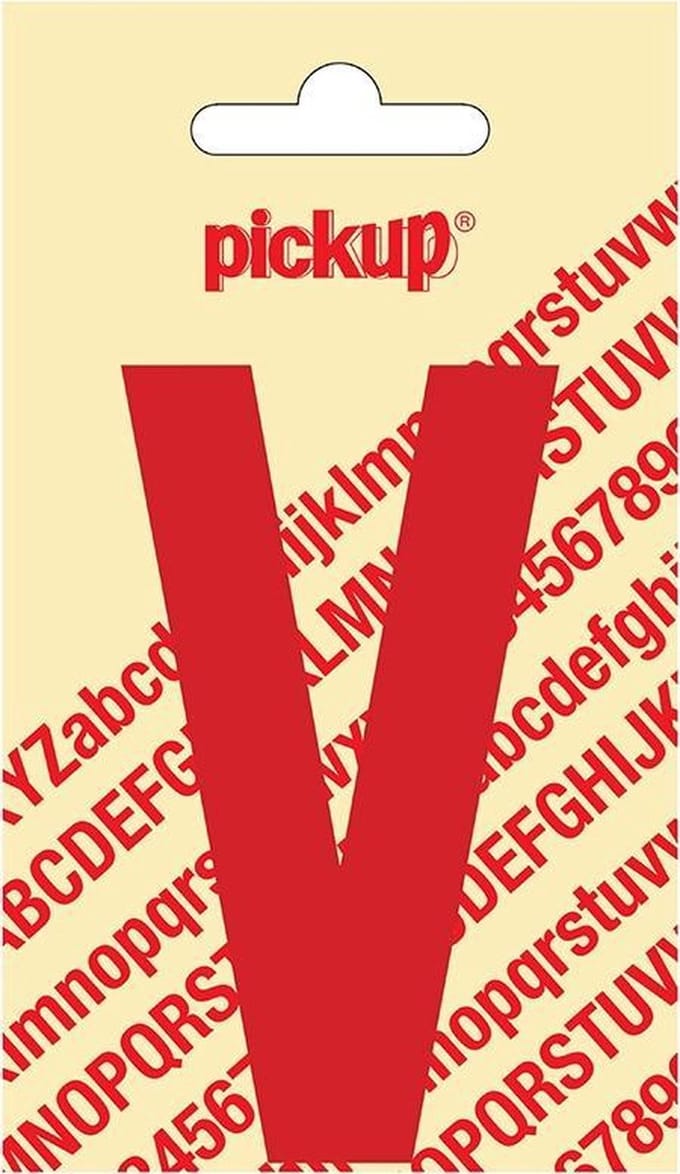 Pickup plakletter Nobel 90 mm rood V - 31022090V