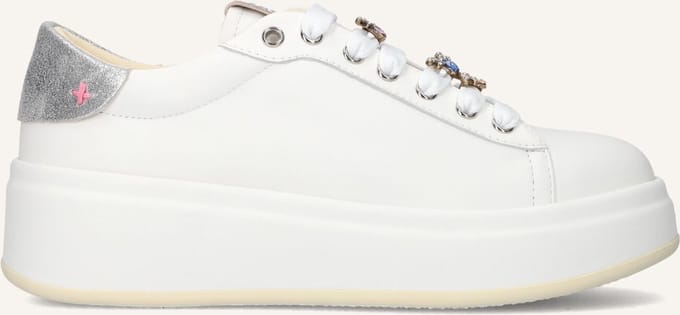GIO+ Olivia Sneakers - Leer - Dames - Wit - Maat 37
