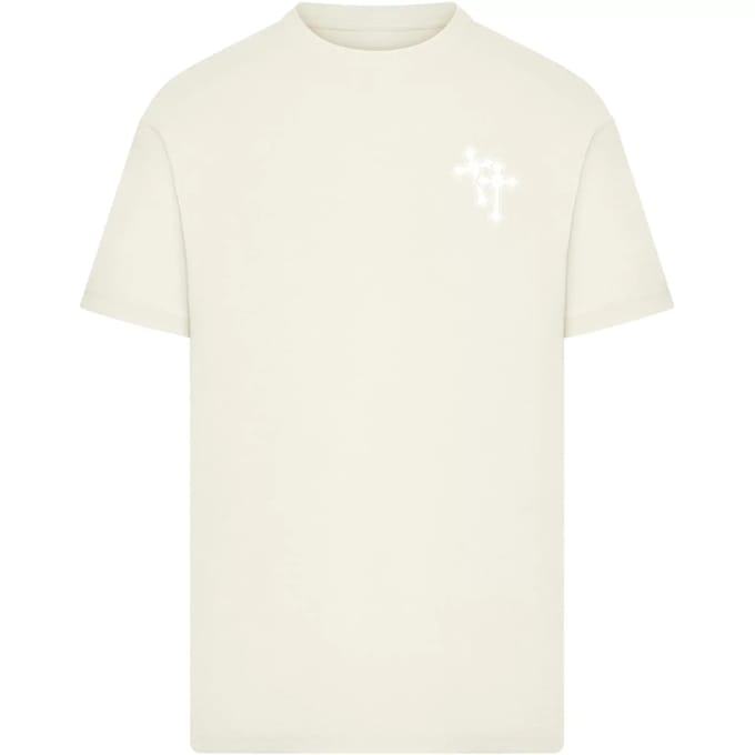 Mister Tee - Believe In Strength Heren Tshirt - S - Creme