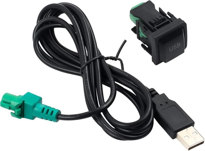 USB Audio Kabeladapter Inbouwstekker voor Auto Radio CD Speler Vervanging