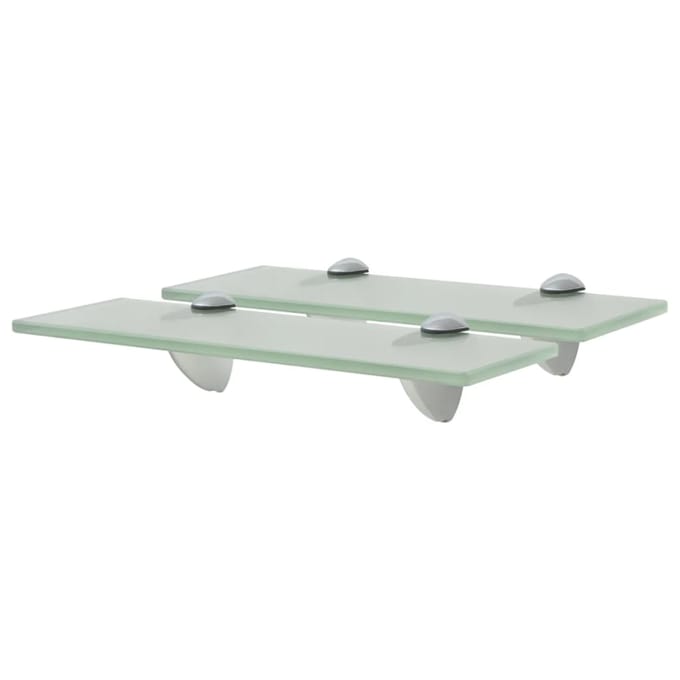 vidaXL - Schappen - zwevend - 2 - st - 30x20 - cm - 8 - mm - glas