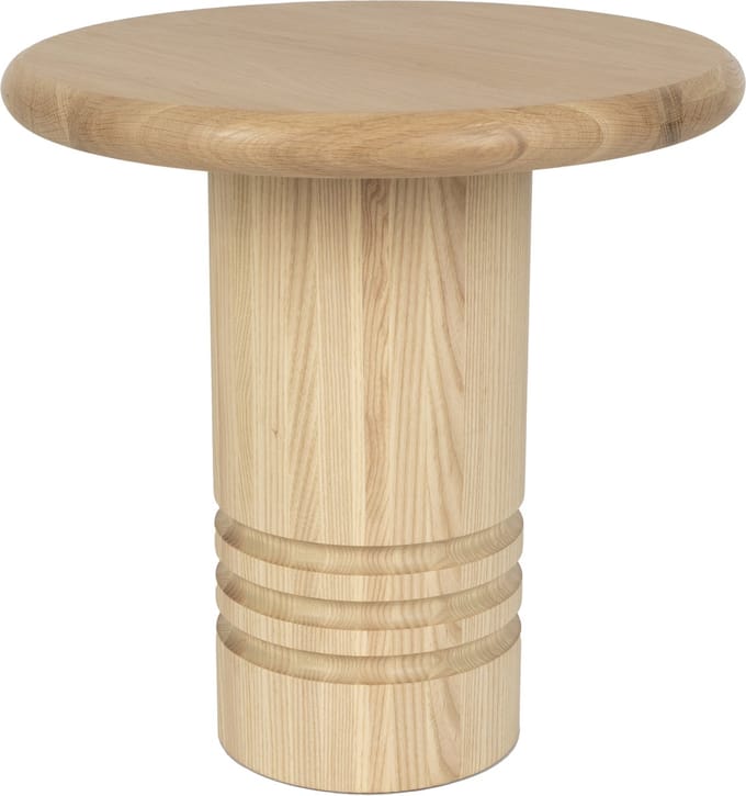 Zuiver Chunk Bijzettafel Rond 45 cm Hout - Beige