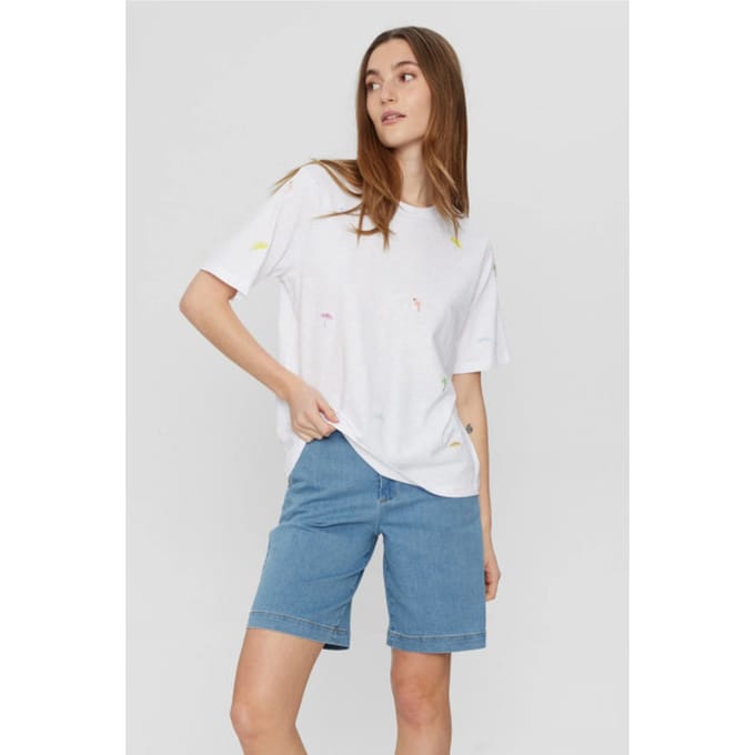 Nümph Numph nuarias t-shirt 704347 bright white
