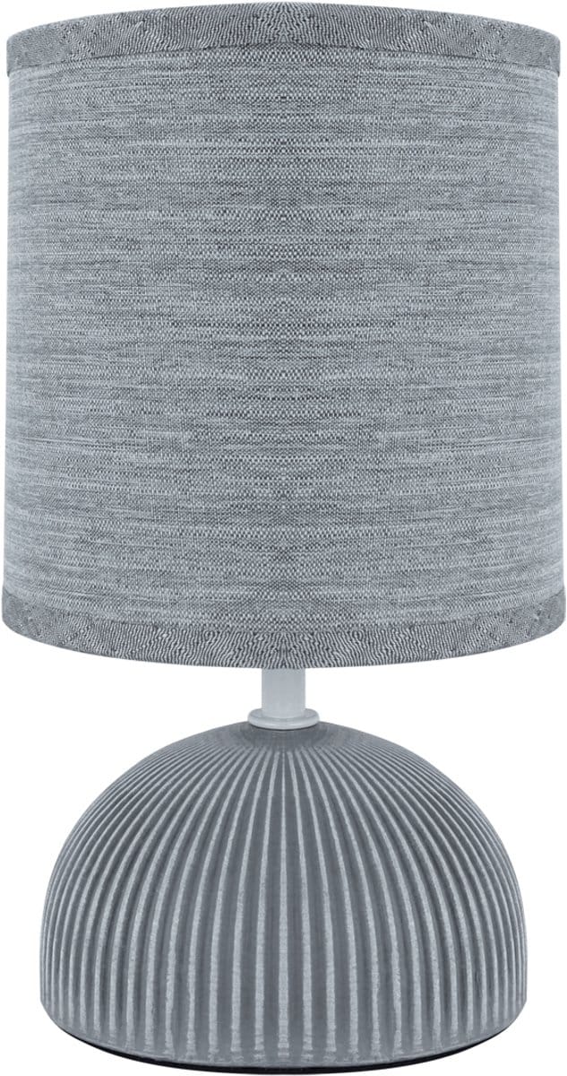 PASMA - Tafellamp - Nachtlamp - Textiel Grijs - E14 Fitting
