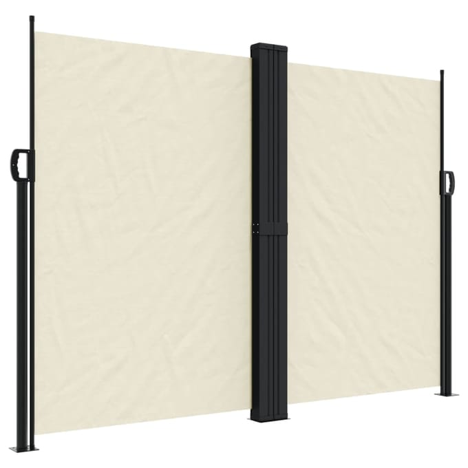 vidaXL - Tuinscherm - uittrekbaar - 180x600 - cm - crèmekleurig