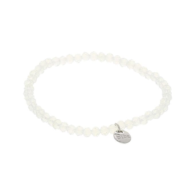 Biba Kralen Armband Wit | 4 mm