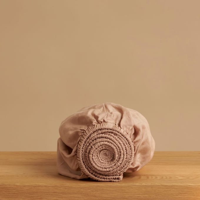 Coco & Cici - TENCEL - Twill Hoeslaken Peach - 90x210x30