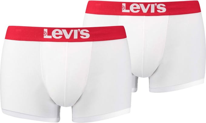 Set van 2 Levis Heren Solid Basic Trunk Boxershorts Onderbroek Broekondergoed