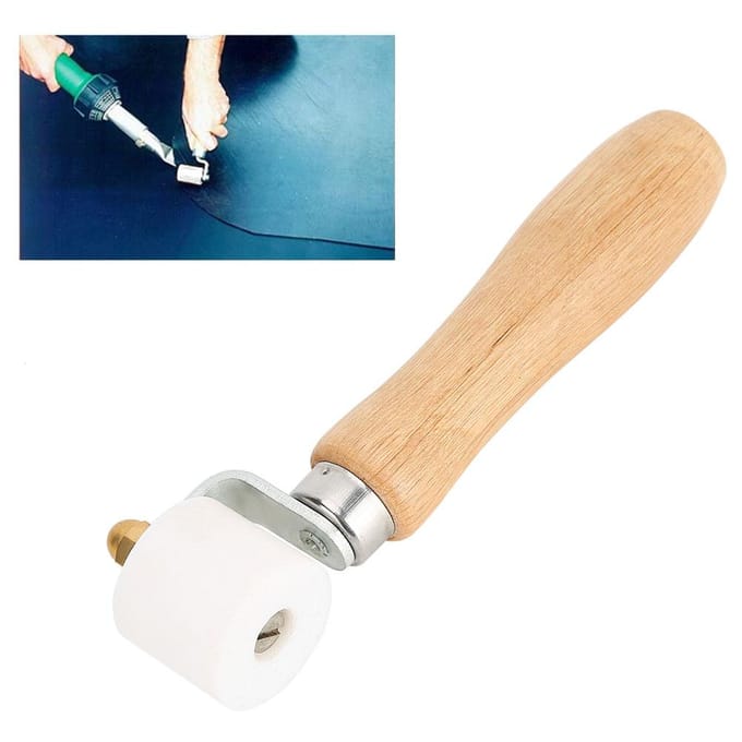 28mm 1.1in PTFE Handdrukroller 2-Weg Lager Houten Handvat Hittebestendig Lassen